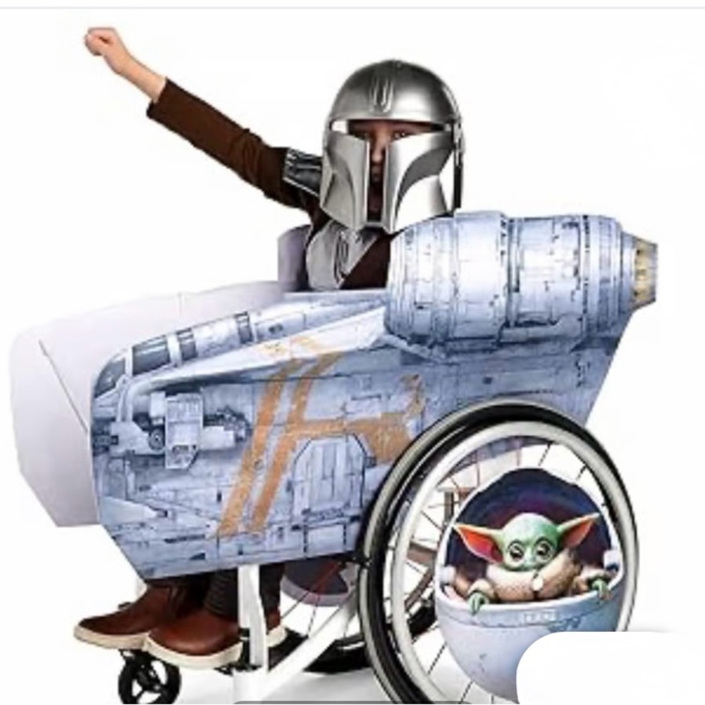 Disney Star Wars Spaceship Wheelchair Cover - Blue and Gray